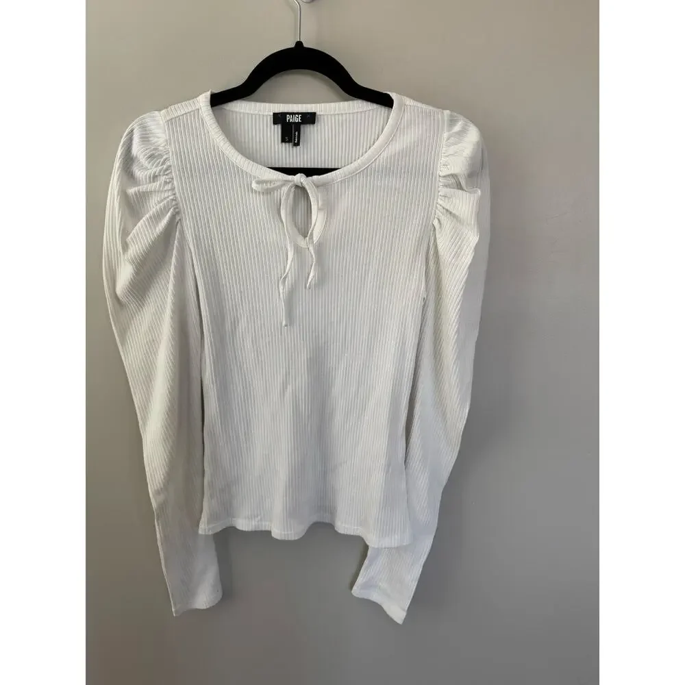 NWOT Women’s Paige Lorna Top in White SZ S